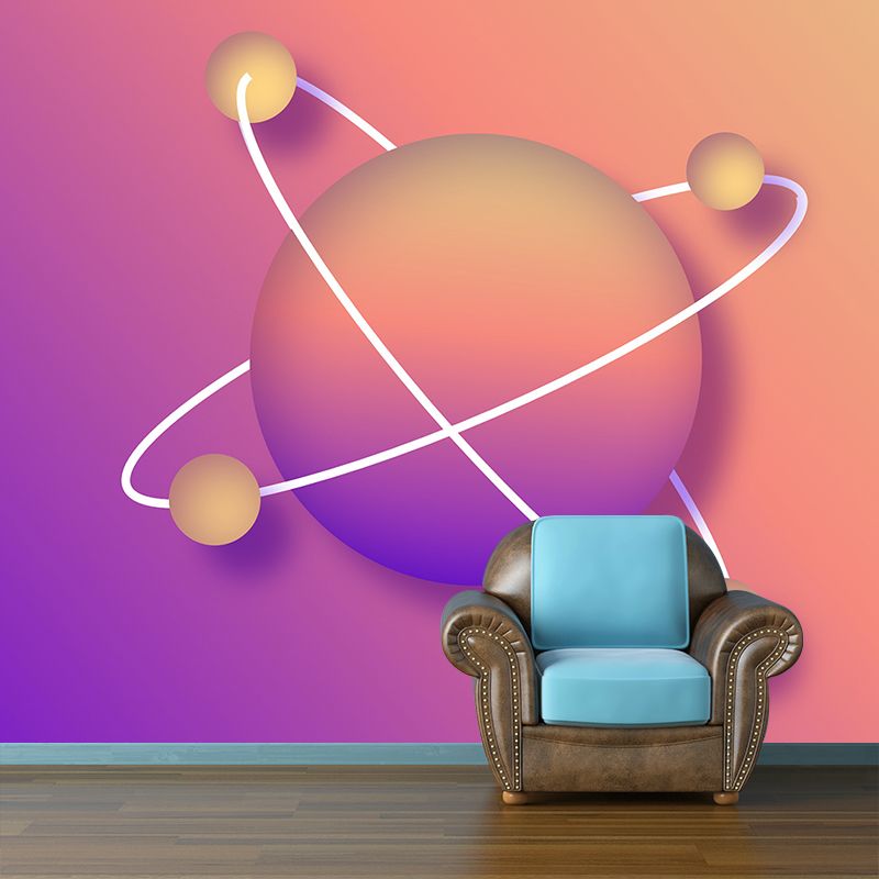 Illustration Environment Friendly Mural Wallpaper Universe Living Room Wall Mural