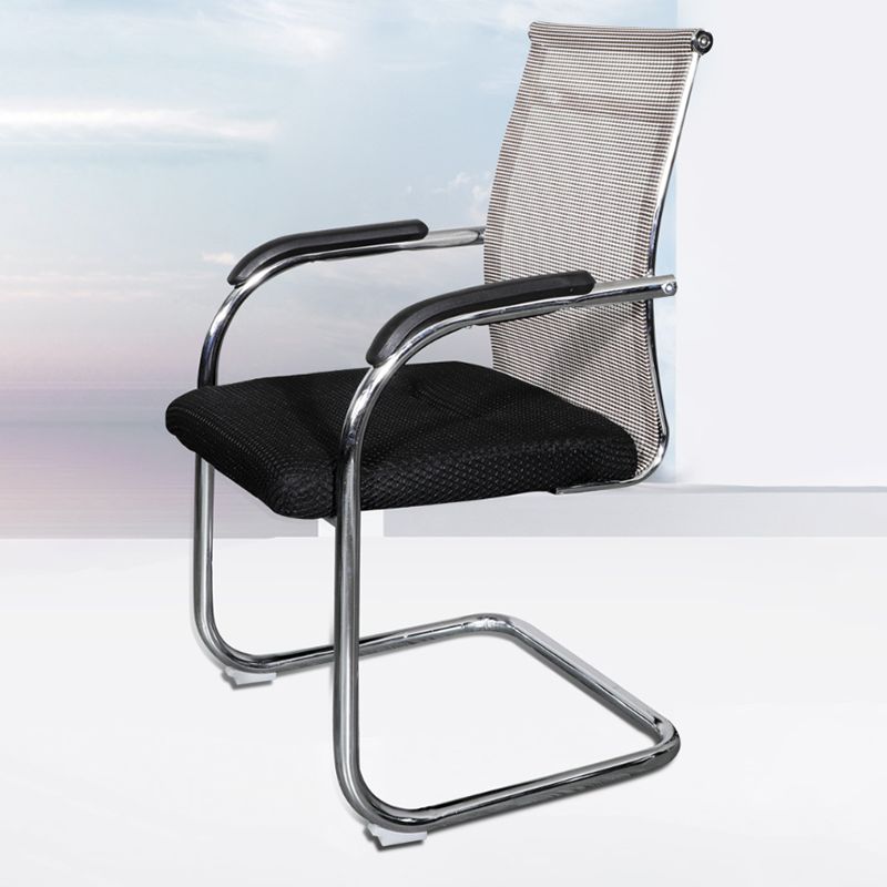 Modern Fixed Arms Office Chair Mesh-back Task Chair for Office