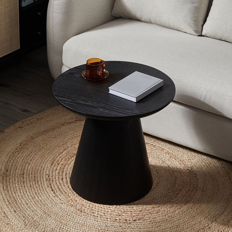 Nordic Style Cocktail Table Pine Material Multicolor Choice Round Coffee Table