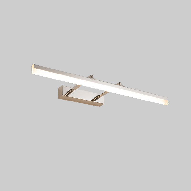 Metal Shade Linear Swing Arm Lights Malled Flexure 1 cabeza de montaje en la pared en plata