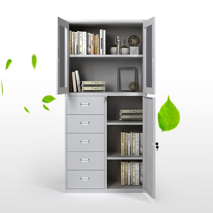 Modern White Filing Cabinet Lock Storage for Home and Office