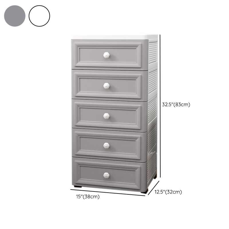 Contemporary Vertical Kids Dressers Plastic Nursery Dresser for Home