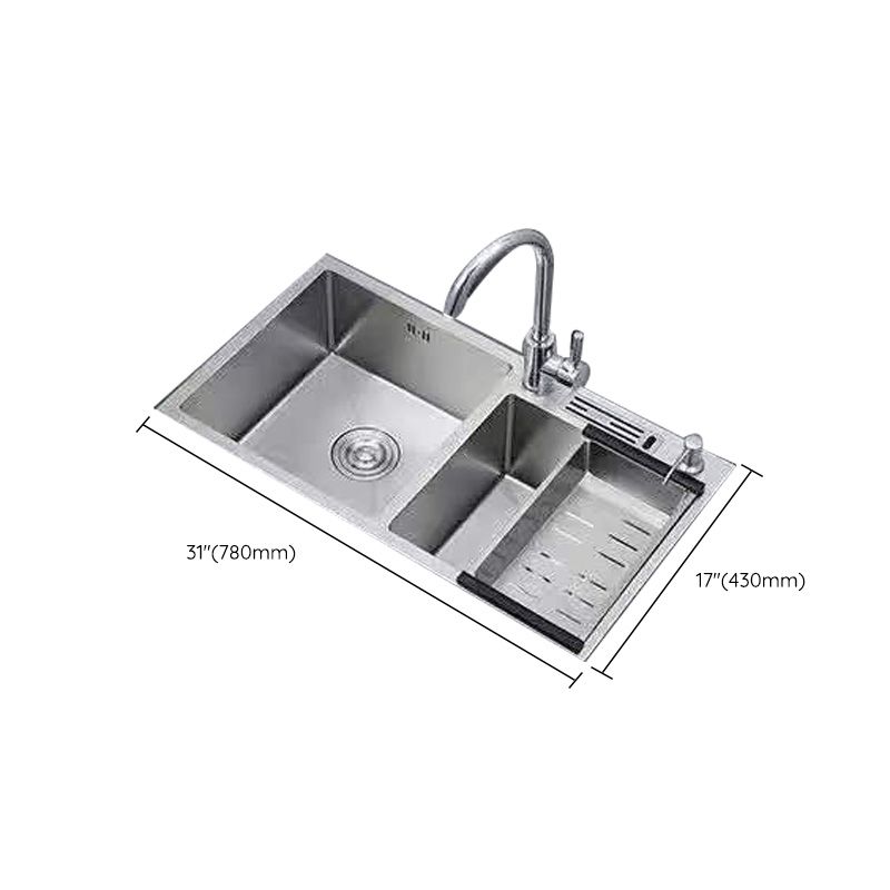 Modern Style Kitchen Sink Stainless Steel Dirt Resistant Kitchen Sink