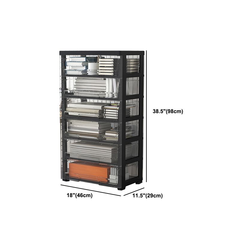 Modern Acrylic Cabinet Drawers and Pedestal Filing Cabinet for Home Office