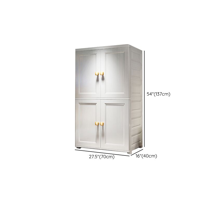 Contemporary Wardrobe Armoire Plastic Wardrobe Closet with Door