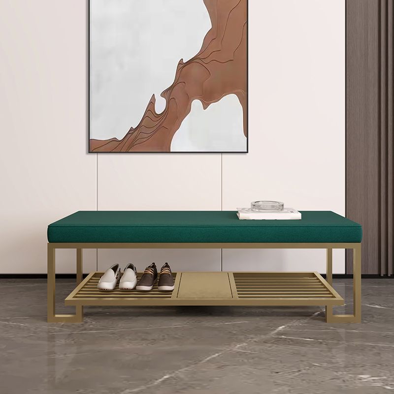 Modern Solid Color Bench Upholstered Entryway Bench with Storage