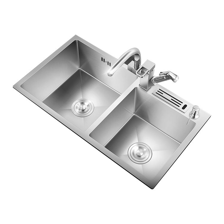 Classic Kitchen Sink Stainless Steel Corrosion Resistant Kitchen Sink with Basket Strainer