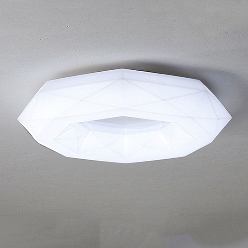 White Ceiling Light LED Modern Flush Mount Lighting for Kitchen Home