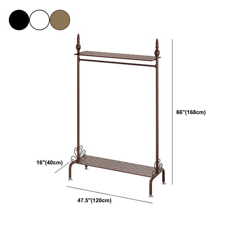 Modern Hall Stand Metal Shelving Included Free Standing Coat Rack