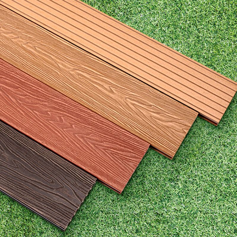 Contemporary Hardwood Deck Tiles Wire brushed Nail Tile Flooring