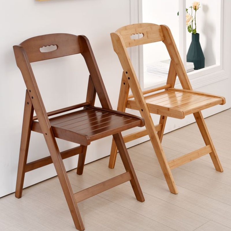 Modern Folding Dining Side Chair Wooden Outdoor Bistro Chairs