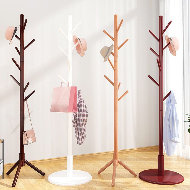 Wooden Entryway Coat Rack Indoor Free Standing Entryway Kit with Hooks