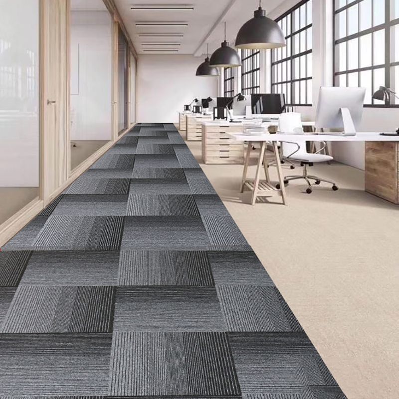Indoor Carpet Floor Tile Level Loop Non-Skid Fire Resistant Living Room