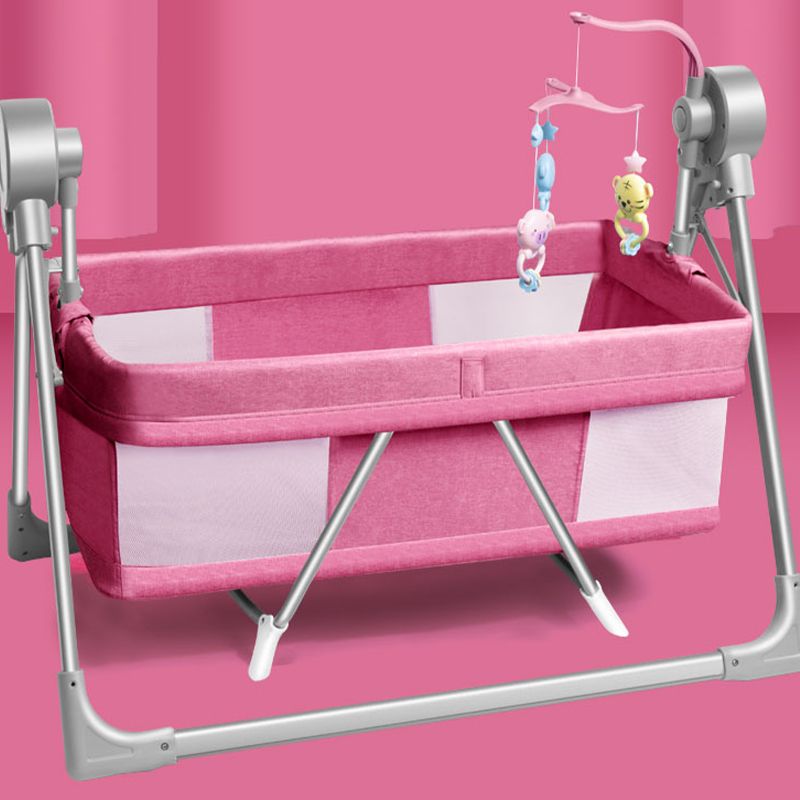 Electric Crib Cradle Rocking Rectangle Crib Cradle for Newborn and Baby