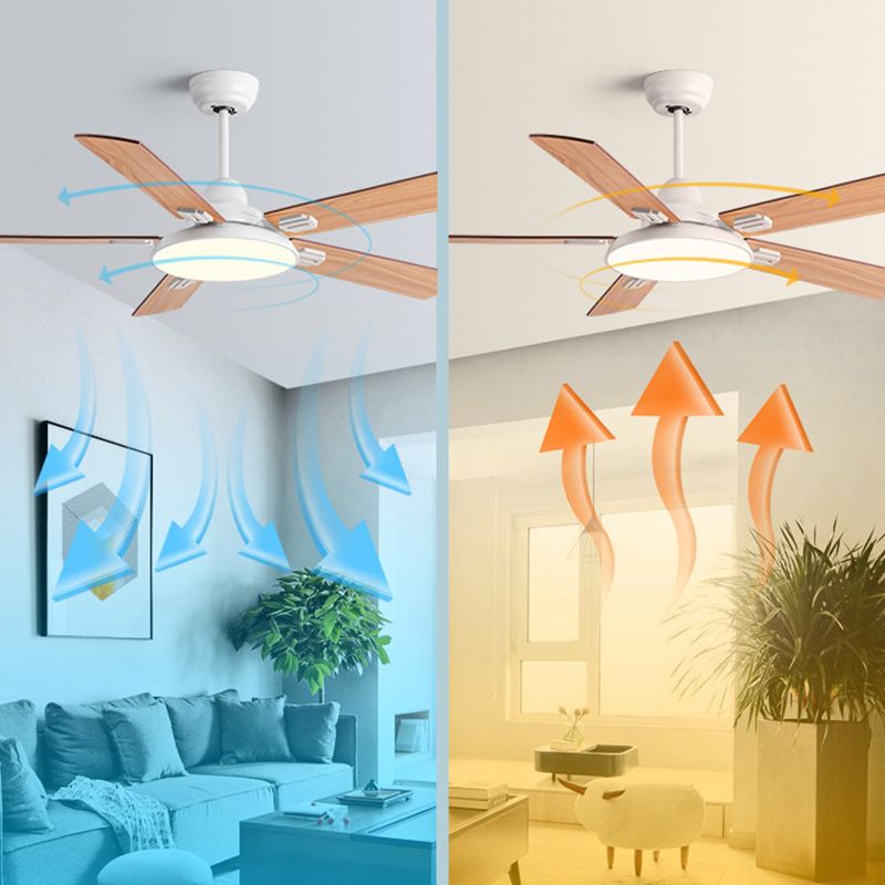 Contemporary Ceiling Fan Light Fixture Simplicity LED Ceiling Flush Mount for Bedroom