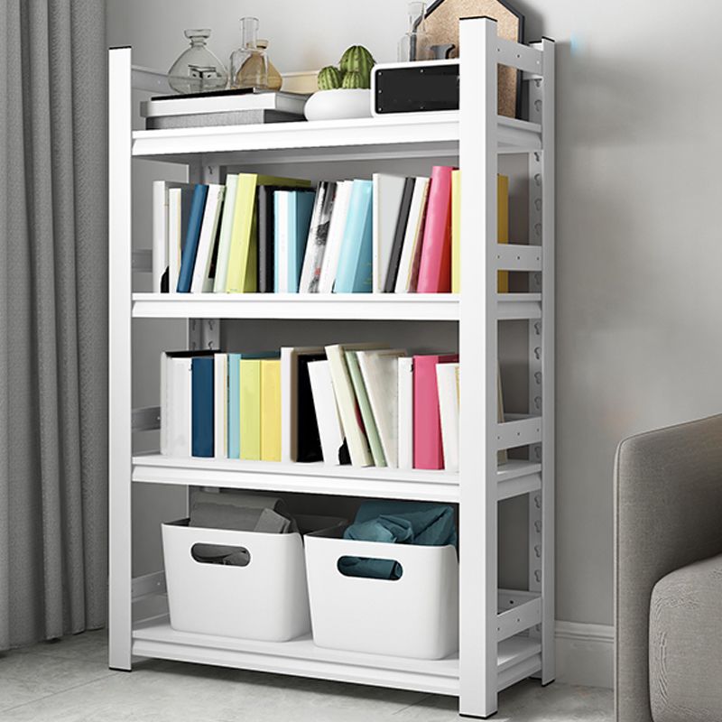 Metal Bookshelf, Multi Tiers Contemporary Bookcase for Living Room