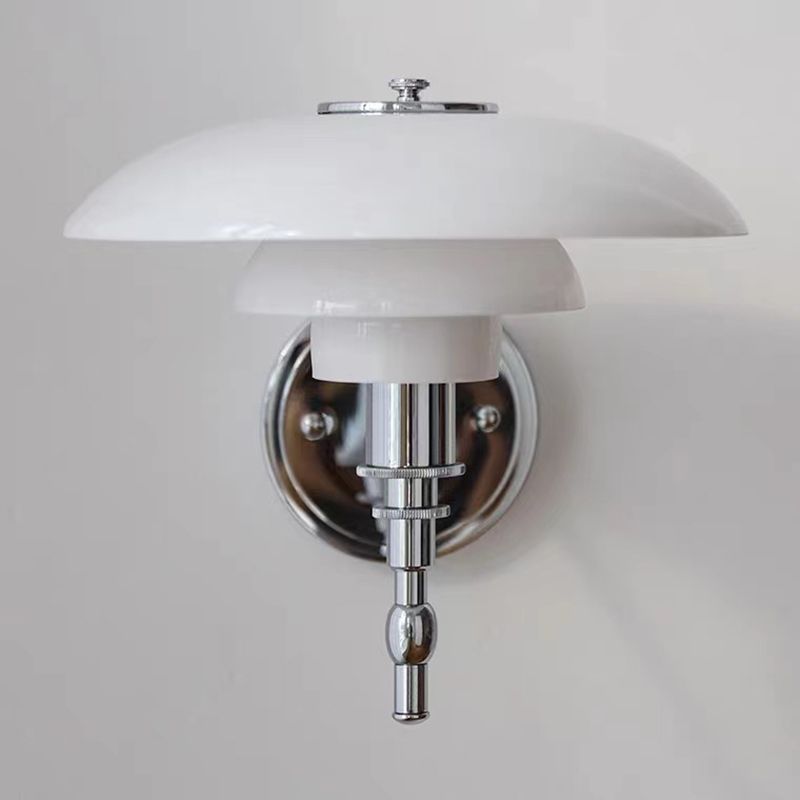 Contemporary Glass Wall Light Fixture Simple Wall Light Sconce for Bedroom