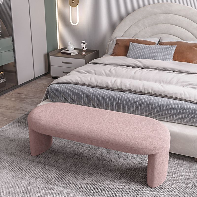 Contemporary Upholstered Bench Bedroom Seating Bench with Legs