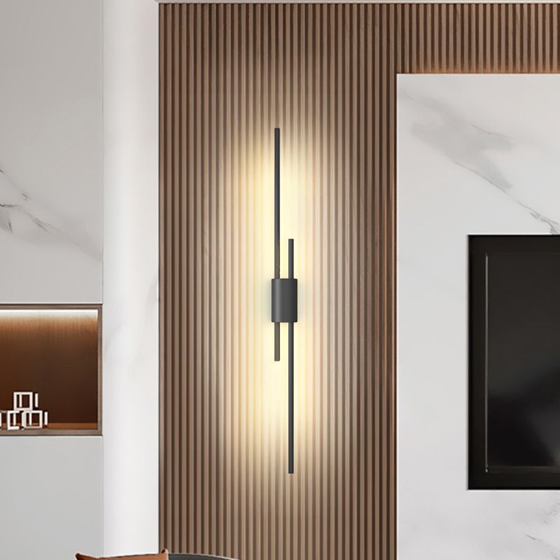 Luce di applione in stile moderno in stile moderno lineare in metallo a parete multifunzione