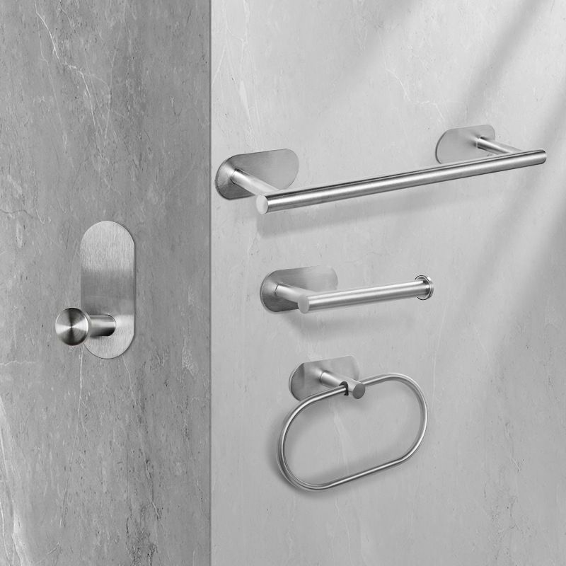 Stainless Steel Bathroom Set Modern Style Simple Bathroom Hardware Set