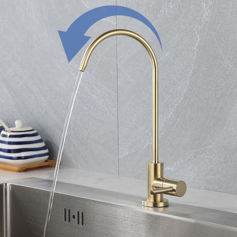 Contemporary Single Handle Kitchen Faucet Pull Down 1-Hold  Bar Faucet with No Sensor