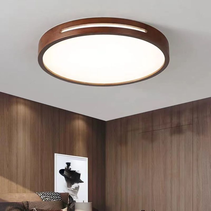 Wood Geometric Flush Mount Fixture Modern Flush Light Fixtures