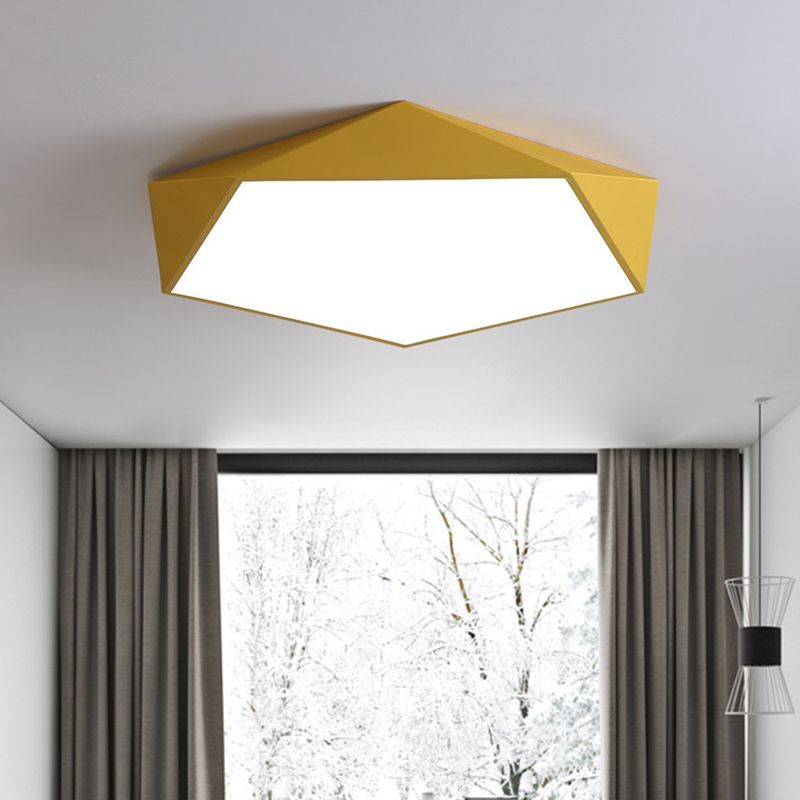 Geometric Flush Mount Contemporary Metal Flush Ceiling Light Fixture