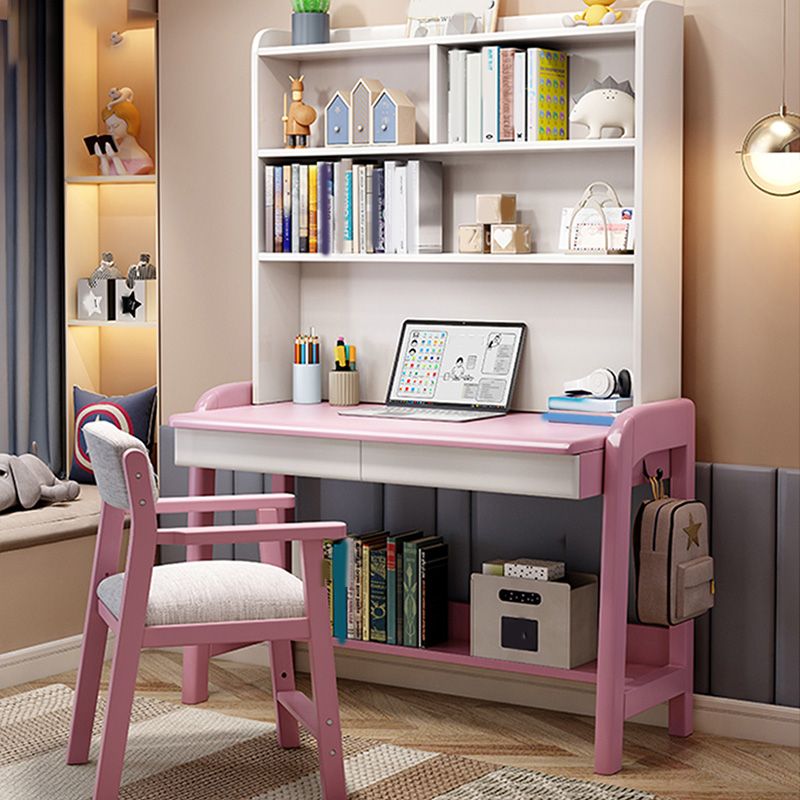 Adjustable Desk with Side Hook Kids Desk 23.6" W Bedroom Computer Kids Desk