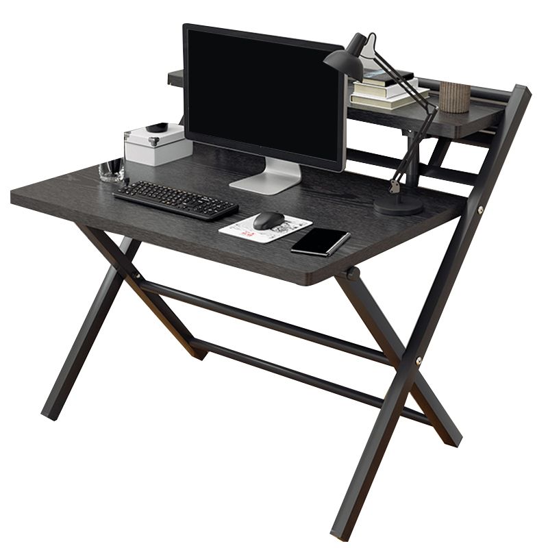 Modern Folding Writing Desk Trestle Base Dormitory Office Desk