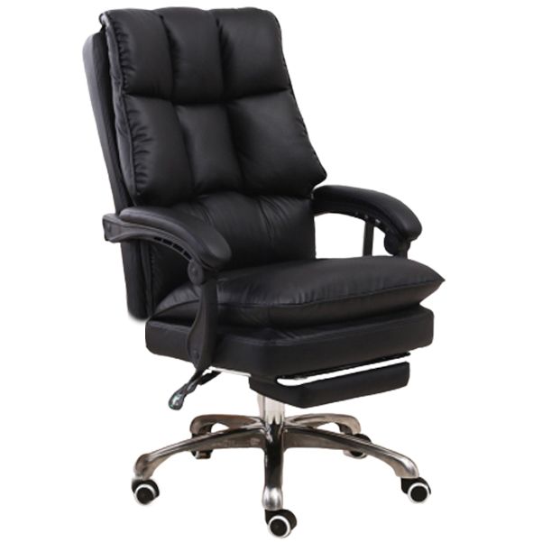 Executive Swivel Chair with Adjustable Arms Modern Computer Desk Chair with Wheels