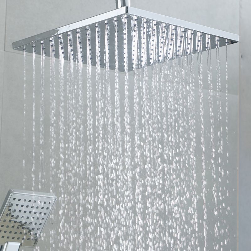 Square Shower Head Combo Large Shower Head with Handheld Shower Head