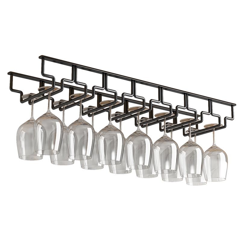 Contemporary Metal Glass & Stemware Holder Hanging Wine Glass Rack