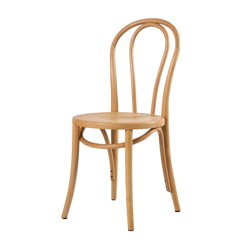 French Modern Style Solid Wood Dining Chairs Set Windsor Back Side Chair