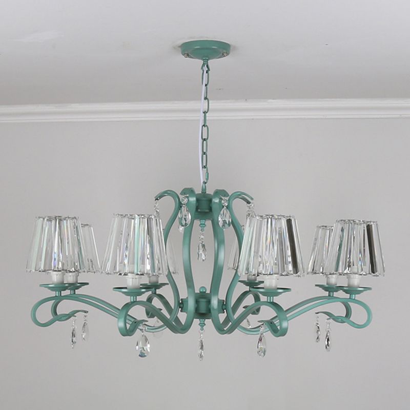 Multi Light Hanging Lamp Geometry Shape Chandelier for Living Room