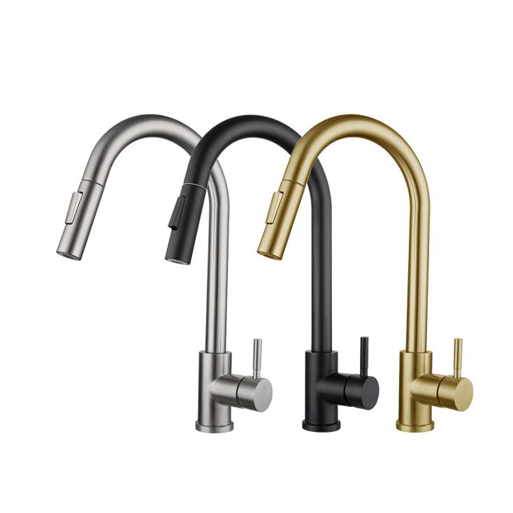 Modern Farmhouse Pull Down Water Filler One Handle High Arch Kitchen Faucet