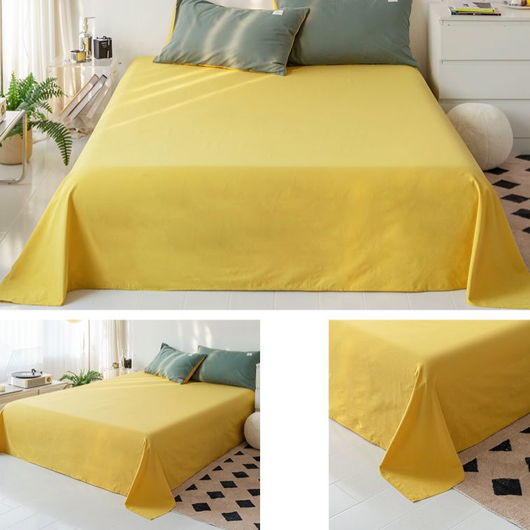 Whole Colored Bed Sheet Cotton Non-Pilling Fade Resistant Sheet Set