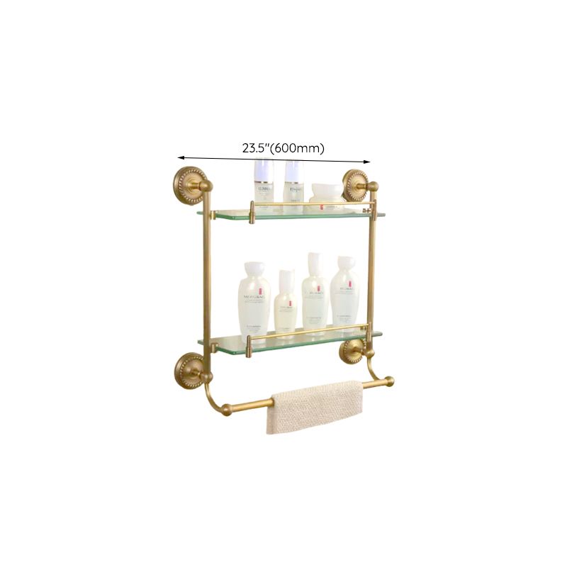 5-Piece Traditional Bathroom Accessory As Individual Or As a Set in Brushed Brass