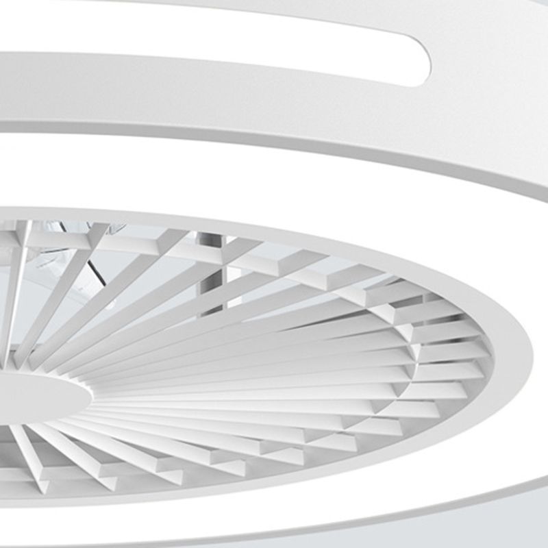 Contemporary Round LED Fan Light Simplicity Flush Mount Ceiling Light for Living Room