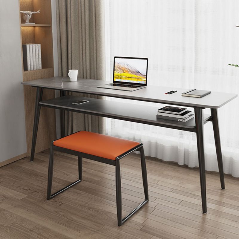 Rectangle Sintered Stone Top Office Desk Modern Style Writing Desk for Office