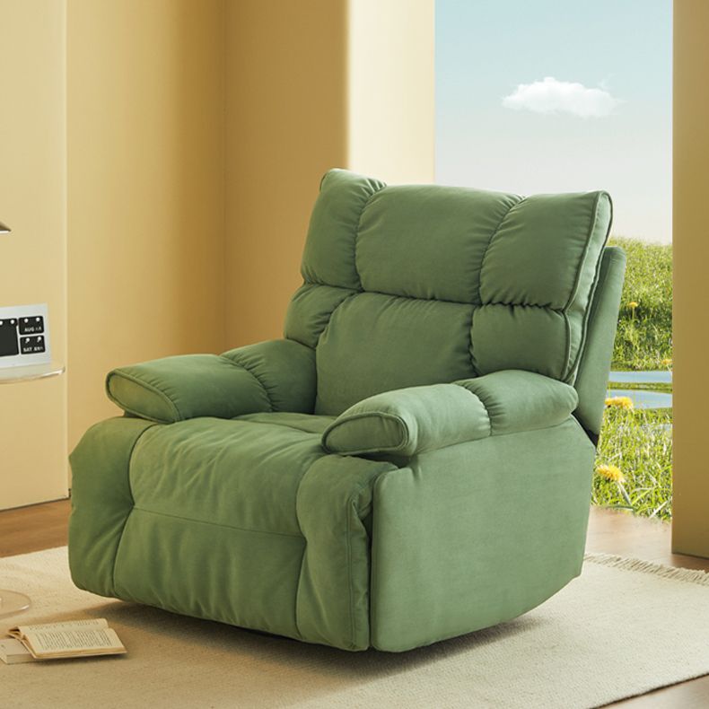 Microsuede Recliner Chair Recliner Swivel Rocker Recliner Chair Solid Color