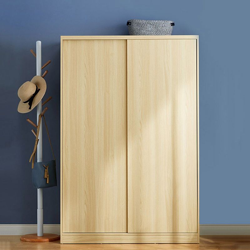 Wooden Wardrobe Armoire Contemporary Wardrobe Armoire with Garment Rod