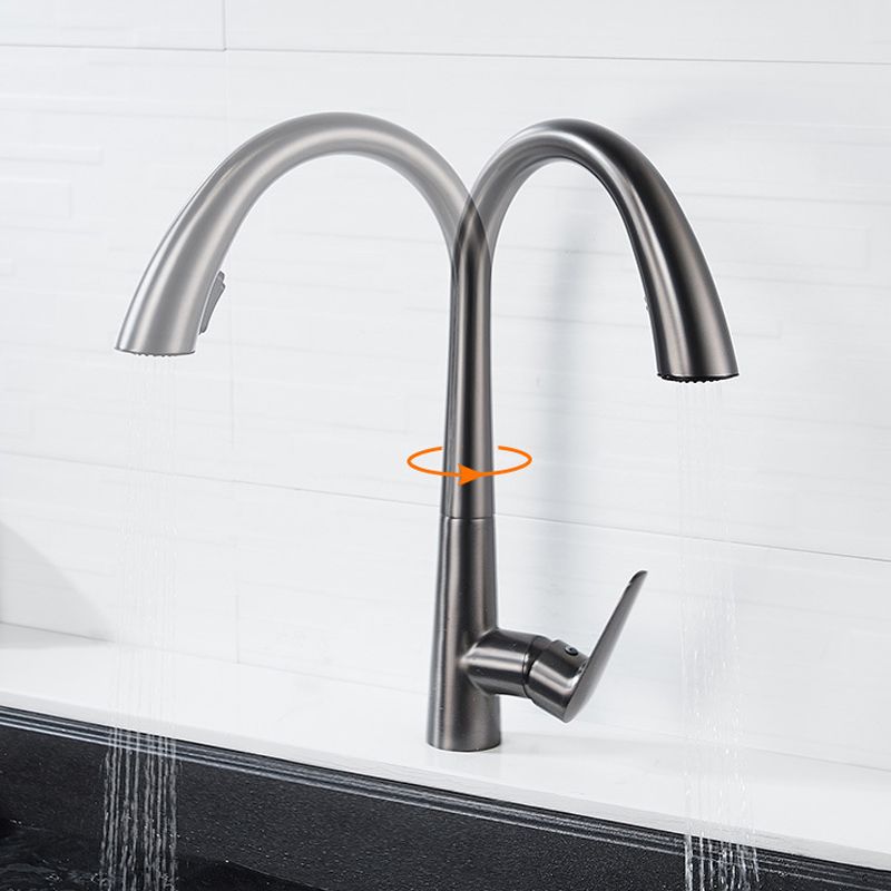 Single Handle Kitchen Faucet Pull Down Faucet with Pull out Sprayer