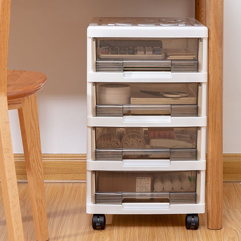 Vertical Transparent Filing Cabinet Modern Plastic Drawers Filing Cabinet