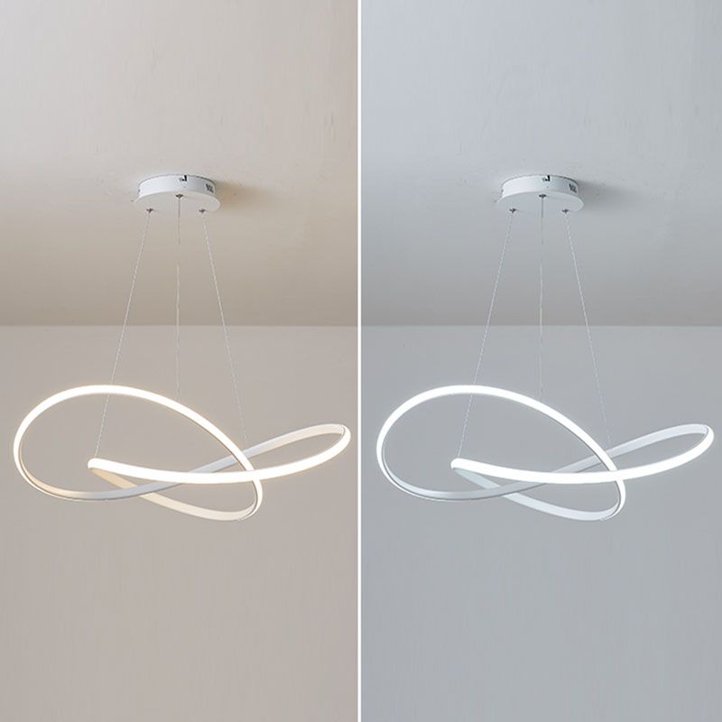 Lumière de lustre à LED de style simple moderne pour chambre à coucher