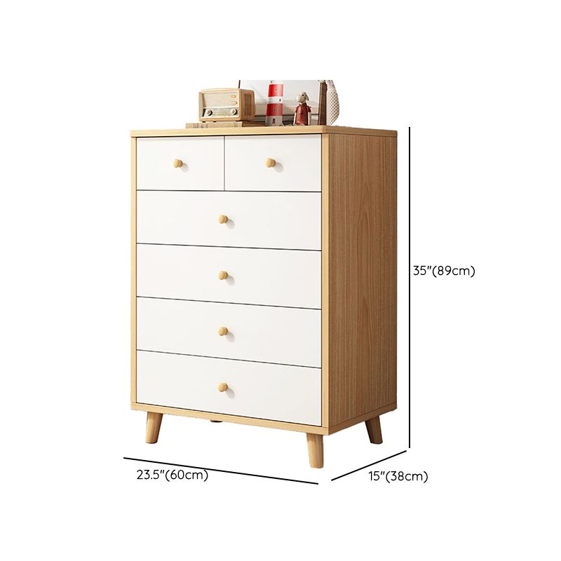 Scandinavian Kids Furniture Wood Kids Dresser Set with Drawers for Bathroom