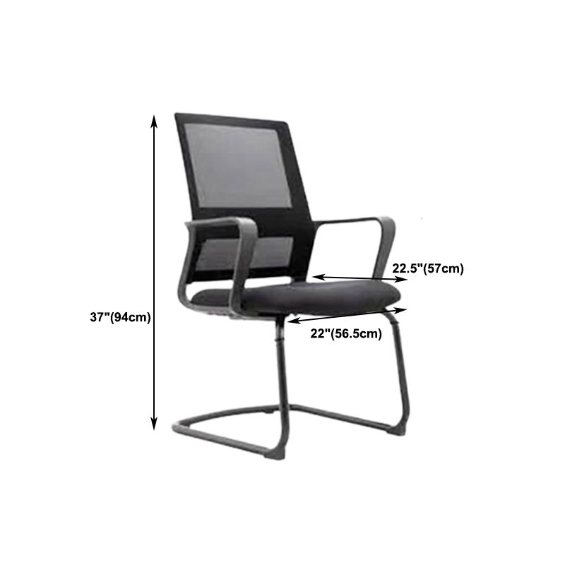 Black Contemporary Office Chair Swivel Breathable AirGrid Desk Chair