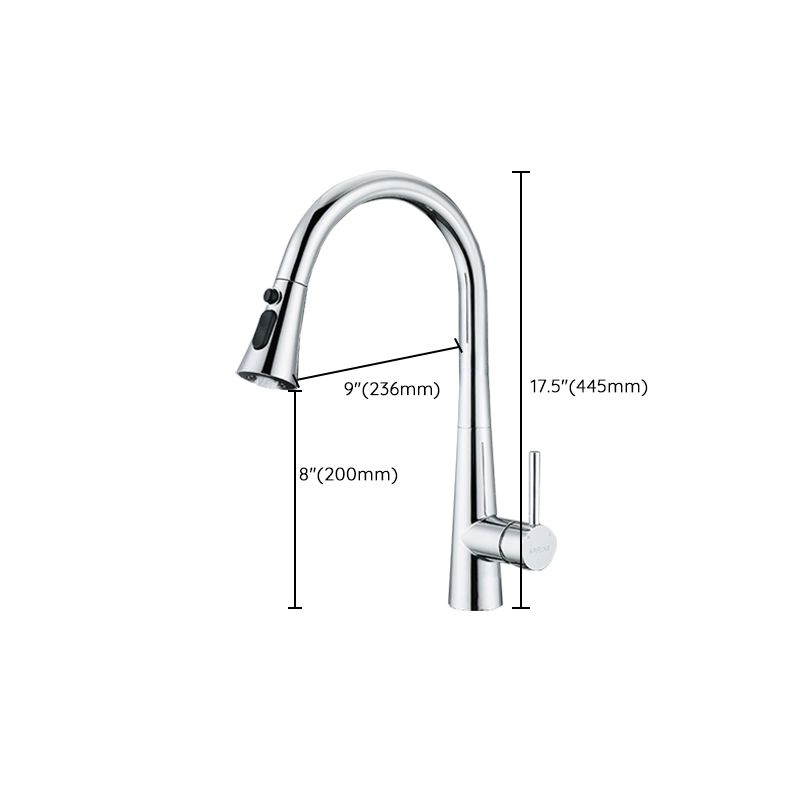 Traditional Kitchen Faucet Solid Color Standard Kitchen Faucet