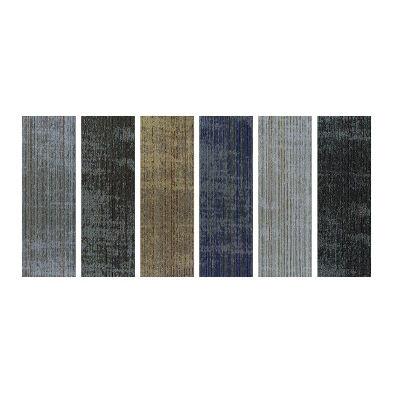 Loose Lay Indoor Carpet Tiles Dark Color Non-Skid Level Loop Carpet Tile