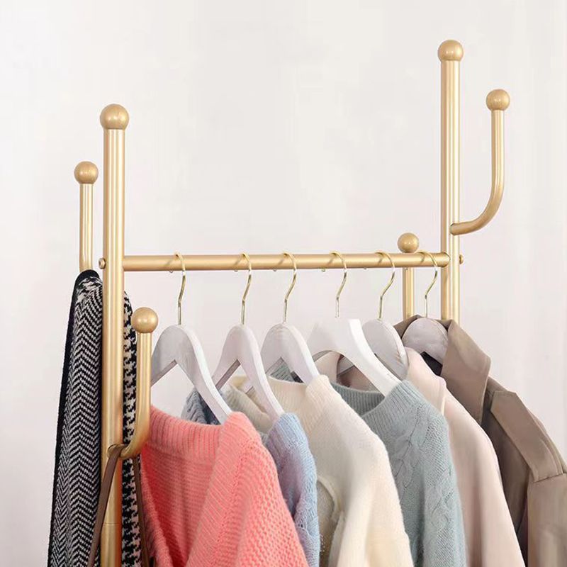 Gorgeous Bedroom Coat Rack Hooks Metal Coat Rack with Storage Basket