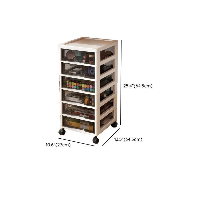 Transparent Vertical Filing Cabinet Modern Plastic Drawers File Cabinet